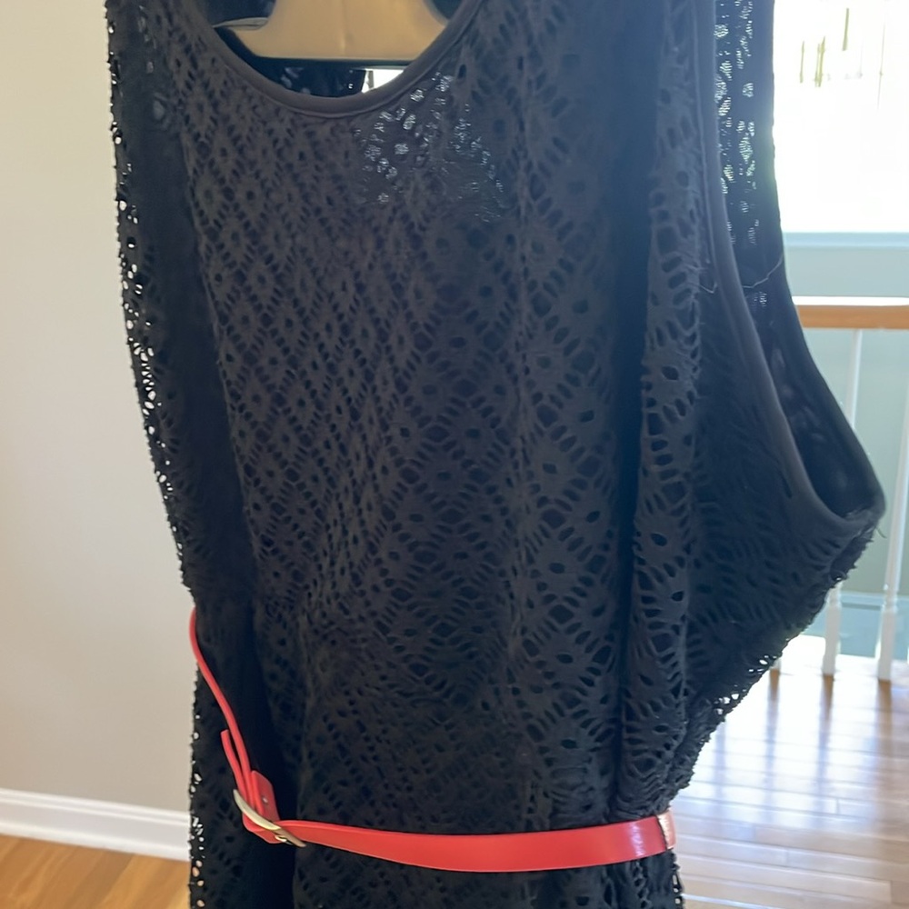 Black lace, a line dress from Lane Bryant, size 18 - Picture 5 of 7